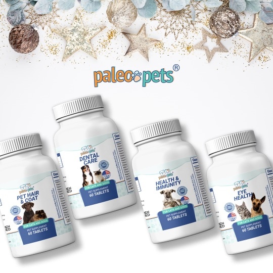 paleopets's tweet photo. It's getting close to the holidays! 
Your family members aren't the only ones that deserve presents.
So does your pet.
Get them a gift that benefits you too.
Better breath is a better life.

Use coupon code: HOHOPET20 for 30% off https://t.co/beFtIwpJBt