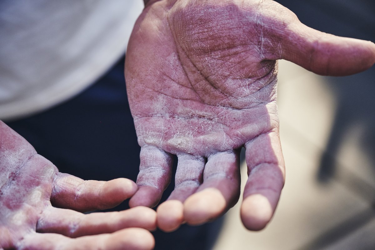 ProjectRock's tweet photo. Disclaimer: Side effects of putting in the work may include a callous or two. 
#HardestWorkerInTheRoom
#ProjectRock https://t.co/GJT9Qjdfck