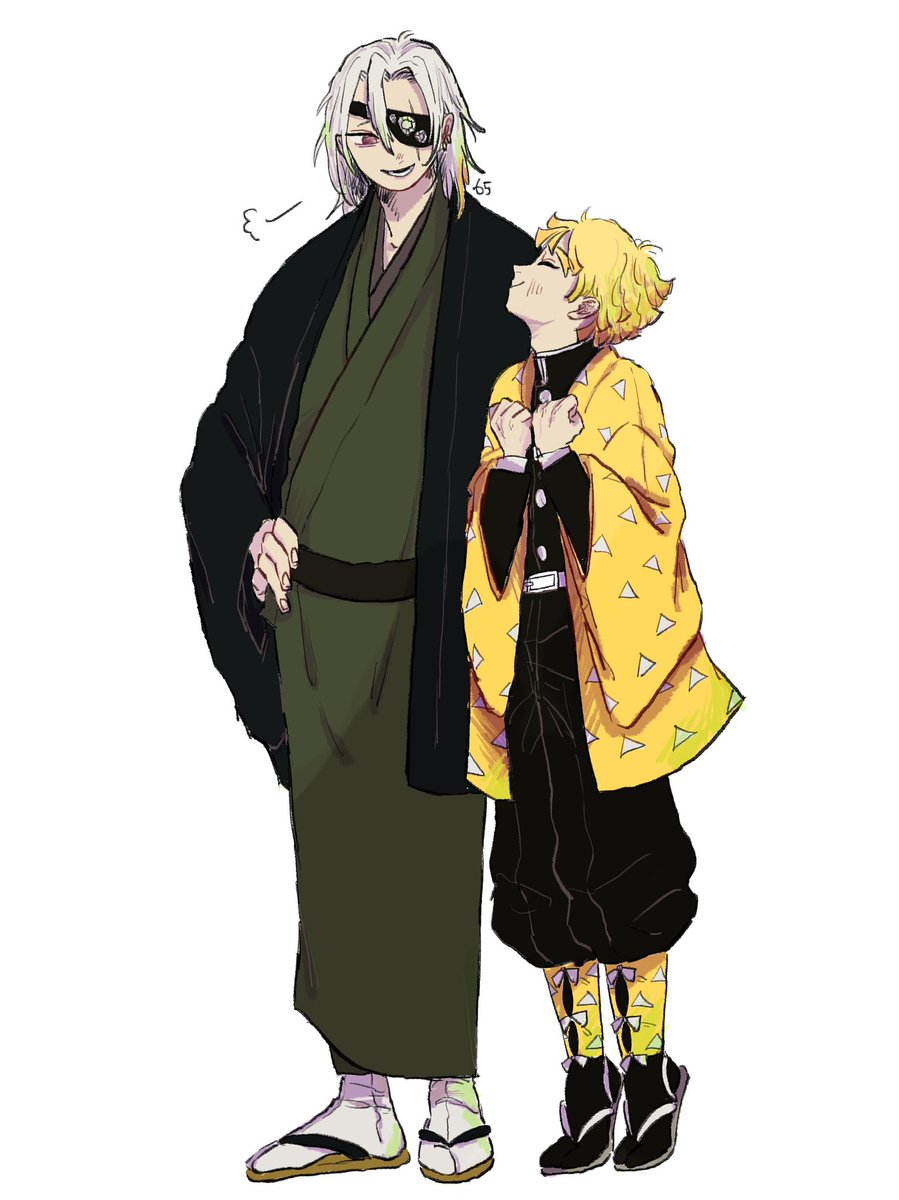 japanese clothes 2boys multiple boys haori eyepatch blonde hair male focus  illustration images