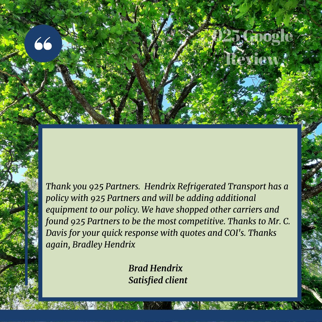 925Partners's tweet photo. #THANKFULTHURSDAY

Caleb Davis just keeps on #truckin! Way to go with another 5 star #googlereview for the WIN!
#truckyeah
#yourebetterwithus
#trustedpartners
#provenprotection https://t.co/JA9G4RZQcp