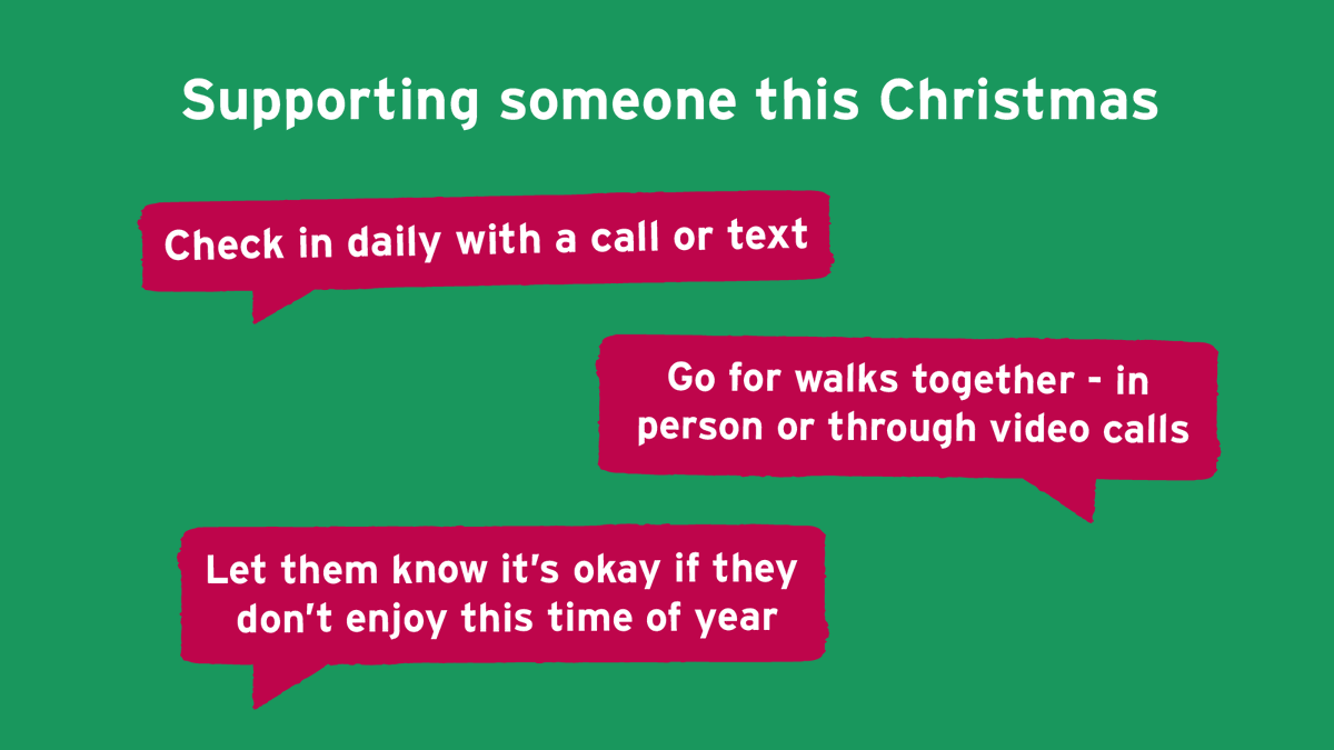 If someone in your life is struggling with their mental health, you might not be able to fix things for them. 

But a few small actions can help to lift the pressure of the festive period: