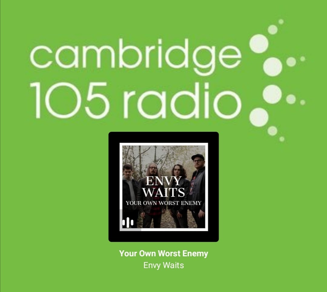 Big shout out to Tim Willett and @cambridge105 for giving "Your Own Worst Enemy" its first spin on release day yesterday 😎

Have you had a chance to listen to it yet? If not, there are multiples ways to listen via the link below 🤘

linktr.ee/EnvyWaits

#NEWMUSIC