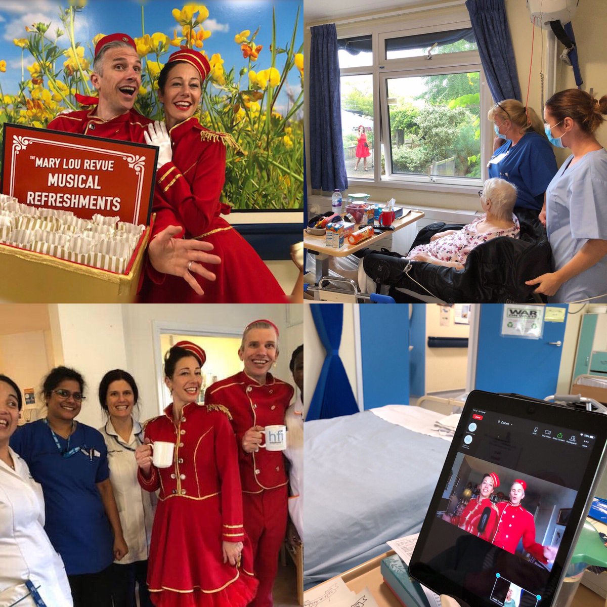 MLRevue's tweet photo. Bedside Cabaret 2019-2020 reached over 700 NHS and care staff, participants, patients and residents, across 4 counties. #artscouncil #swdancing #CreatingWithCare #CelebratingAge #ageuk #guideposts #wiltshiremusic #GloucesterCultureTrust #gloucestershirecarershub ##oxfordhealthnhs https://t.co/kyfQRh8l7a