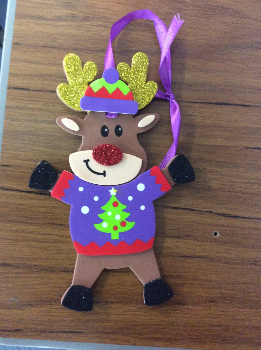 MrBryce20's tweet photo. We had a great time this afternoon decorating reindeers for our Christmas trees at home 🎅🏼🎄 @DanestoneP https://t.co/NtjTAb3fKV