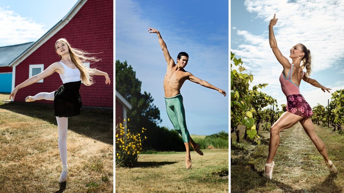 #Magnifique, #élégance, #beauté, #puissance, #art …. il nous serait sûrement possible de trouver 1 000 mots pour décrire ces superbes photos! Nos fabuleux danseurs qui font un pas de danse à l’extérieur de nos studios au #NouveauBrunswick Crédit @denisduquette