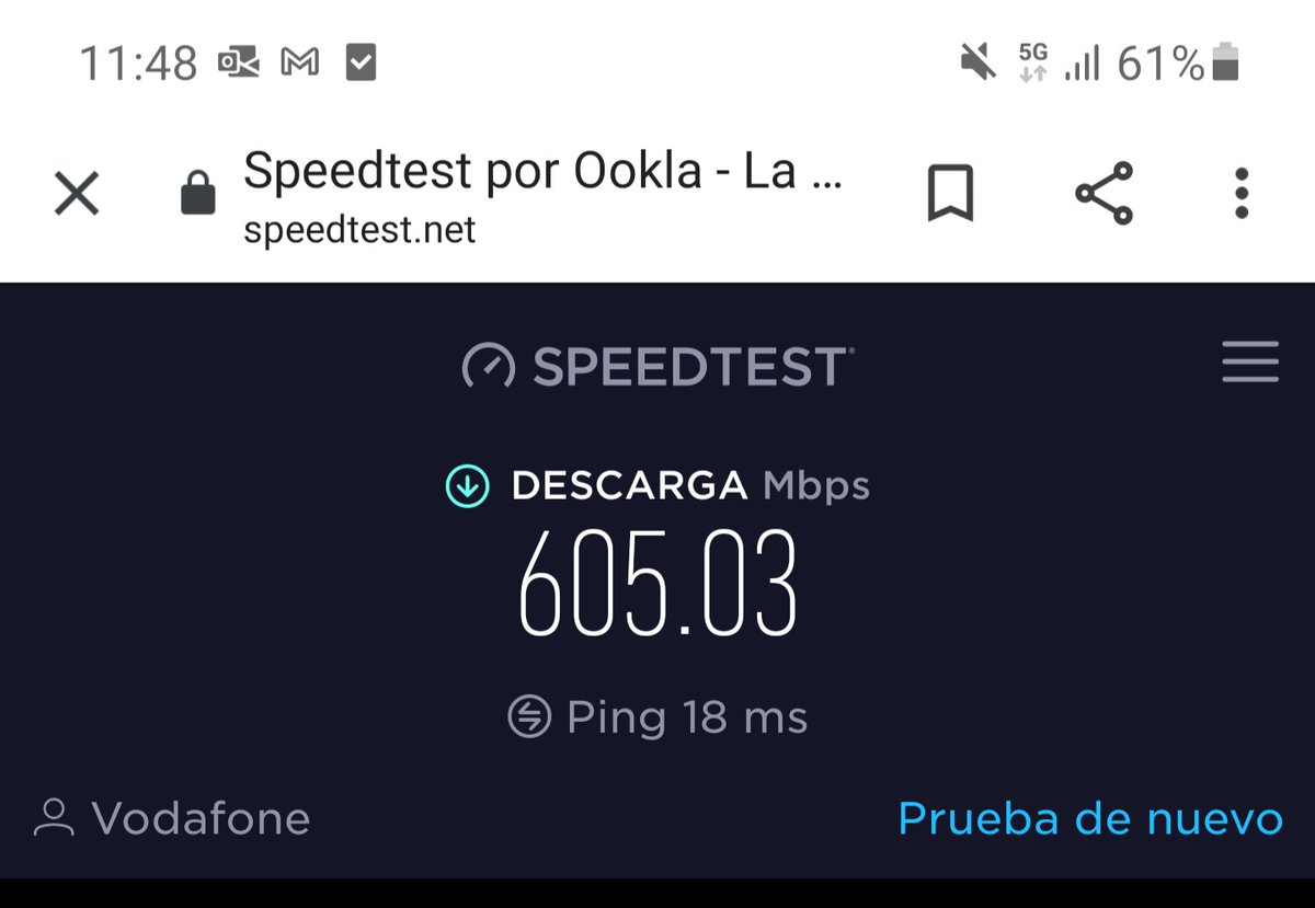 Volando a más de 600Mbps con la Red 5G de <a href="/vodafone_es/">Vodafone España</a> #Vodafone5G