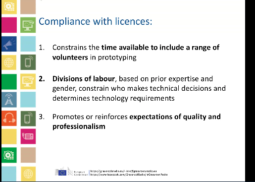 Nic Bidwell explains how regulations can set standards and constraints that may prevent a real and diverse inclusion in co-designing #CommunityRadio stations. 
#GrassrootsRadio
#CommunityMedia