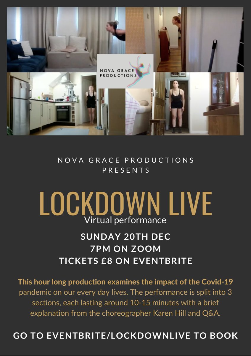 Lockdown Live this coming Sunday 7pm - it's live and its new. Our own experiences. Dance your way out of lockdown <a href="/NovaGraceProds/">NovaGraceProductions</a> 

Go to eventbrite.co.uk/e/lockdown-liv… to find out more.

#liveperformance #livestream #liveshow #DanceItOut