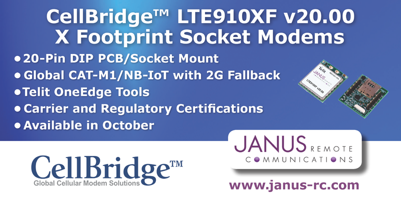 JanusRC's tweet photo. New @janus #CellBridge #cellular #wireless #modems are end device certified for quick deployment.  #4G #LTE solutions available for all #applications. #embedded #SMT #PCB ready. #Engineering samples available.  Info: https://t.co/ngr2fFVZWO https://t.co/tkg9T3s0cO