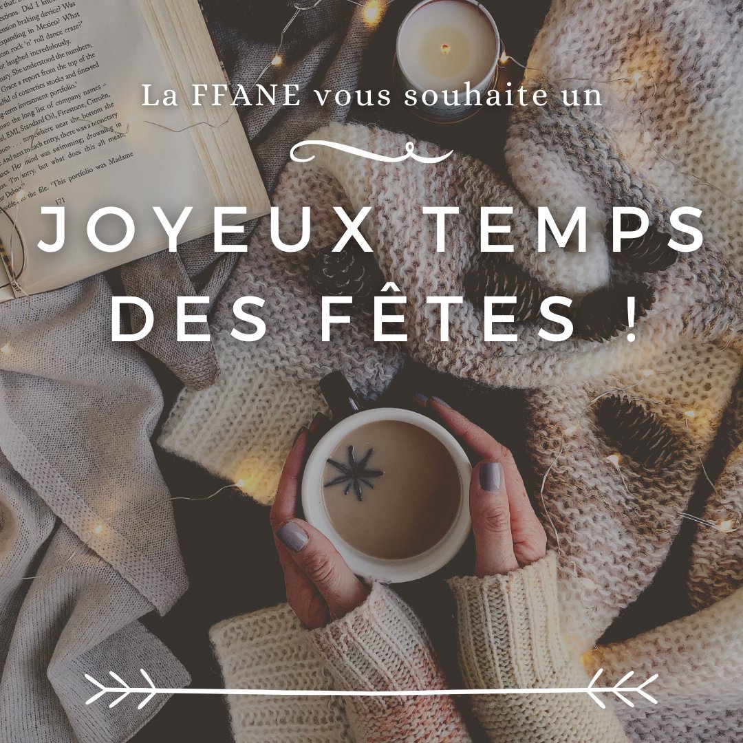 FFANE_'s tweet photo. La #FFANE vous souhaite un joyeux temps des fêtes ! Quelles que soient vos traditions pour cette période de l'année, nous vous souhaitons des bons moments avec les personnes qui vous sont chères (que ce soit en personne, ou en virtuel) ✨ https://t.co/EGddjtDiWP