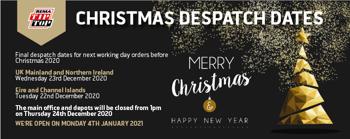 REMATIPTOPUK's tweet photo. REMA TIP TOP 'AUTOMOTIVE' would like to wish all of its customers and suppliers and very Happy Christmas and Prosperous New Year! PLEASE NOTE final Christmas despatch dates for AUTOMOTIVE orders below. FMI please contact 0113 2770044 https://t.co/Z1htnqUeFh