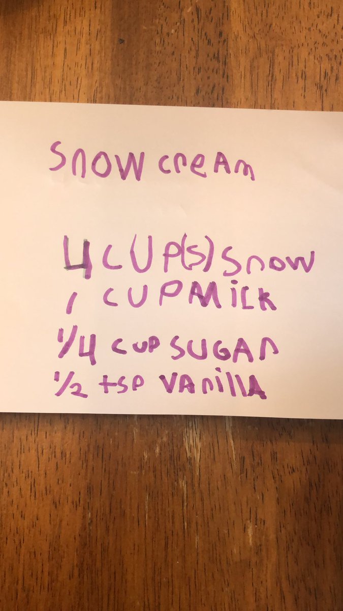 Snow cream recipe discussion in Google Meet this morning... grateful for teachers who add fun into virtual learning days! @gqeswps