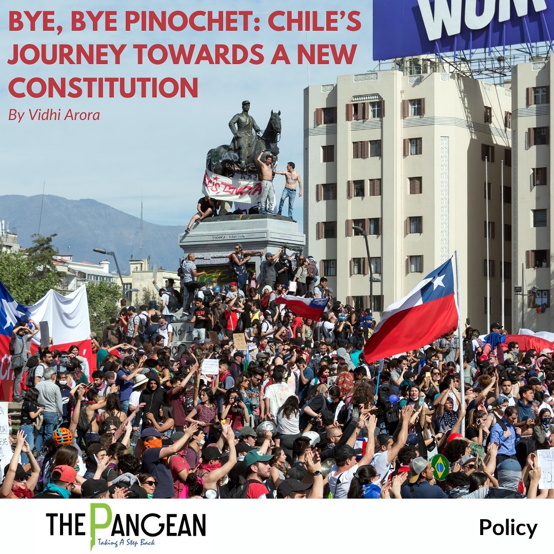 ThePangean's tweet photo. Even though Chile saw the end of President Pinochet’s dictatorship in 1990, the Consitution formulated under his rule was carried forward for the next three decades. Read on to know why its riddance was needed.

Link: https://t.co/zN3L01fZPb

#chile #constitution #thepangean https://t.co/yoRhhxVP5N
