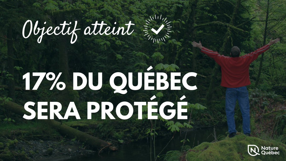 NatureQuebec's tweet photo. Les Québécois-es reçoivent un cadeau en avance : la protection de la nature ! 🙌🌳🦌🎁

Nous félicitons le gouv. Legault qui respecte son engagement en protégeant 17% du territoire terrestre et d’eau douce avant la fin de 2020 👏

Annonce officielle : https://t.co/vOMKIGtWxm https://t.co/jylQatNT57