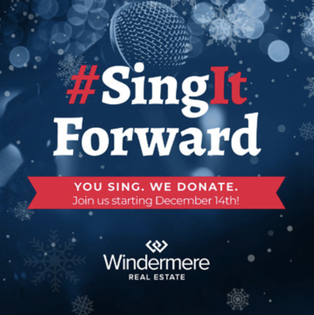 MarysPlaceWA's tweet photo. Get your voices ready! @windermere is asking you to join them to #SingItForward for our families this holiday season. For every song/video posted with the Sing It Forward Instagram filter and hashtag, the Windermere Foundation will donate $1 to Mary's Place! So grateful!โ๏ธ โค๏ธ ๐ค https://t.co/30lCgo4aVW