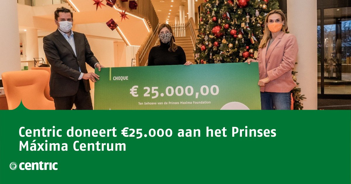 Centric_NL's tweet photo. Centric heeft €25.000 gedoneerd aan het @prinsesmaximac. Lees er alles over op onze website. #centric #prinsesmaximacentrumfouncation #donatie https://t.co/hwoFg3gg2f https://t.co/NYBrxitPs3