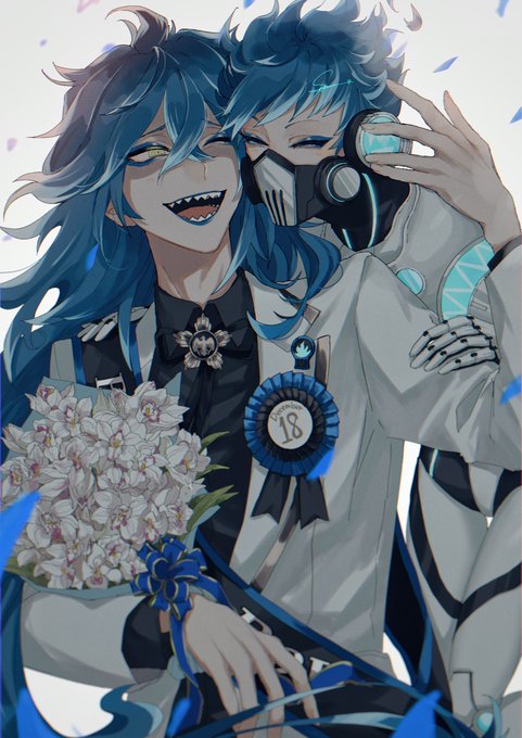 「blue hair brothers」 illustration images(Popular)