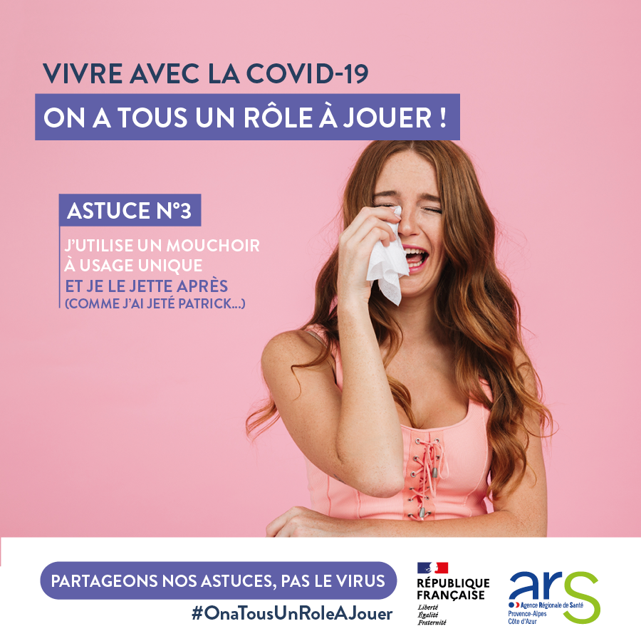 agencesunmade's tweet photo. On a tous un rôle à jouer ! Voici notre nouvelle campagne de prévention COVID 19 pour @arspaca 😷
#onatousunroleajouter #covid19 #COVID19france https://t.co/mxgndDgkQM