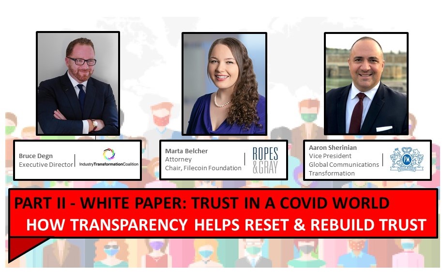 Indus_Transform's tweet image. Part II with @MartaBelcher &amp;amp; @ASherinian: What open source software teaches us about transparency &amp;amp; trust; Why providing access to data, code &amp;amp; science nurtures trust. Watch &amp;amp; Download White Paper: bit.ly/3futli8 #trust #transparency @InsidePMI @Filecoin