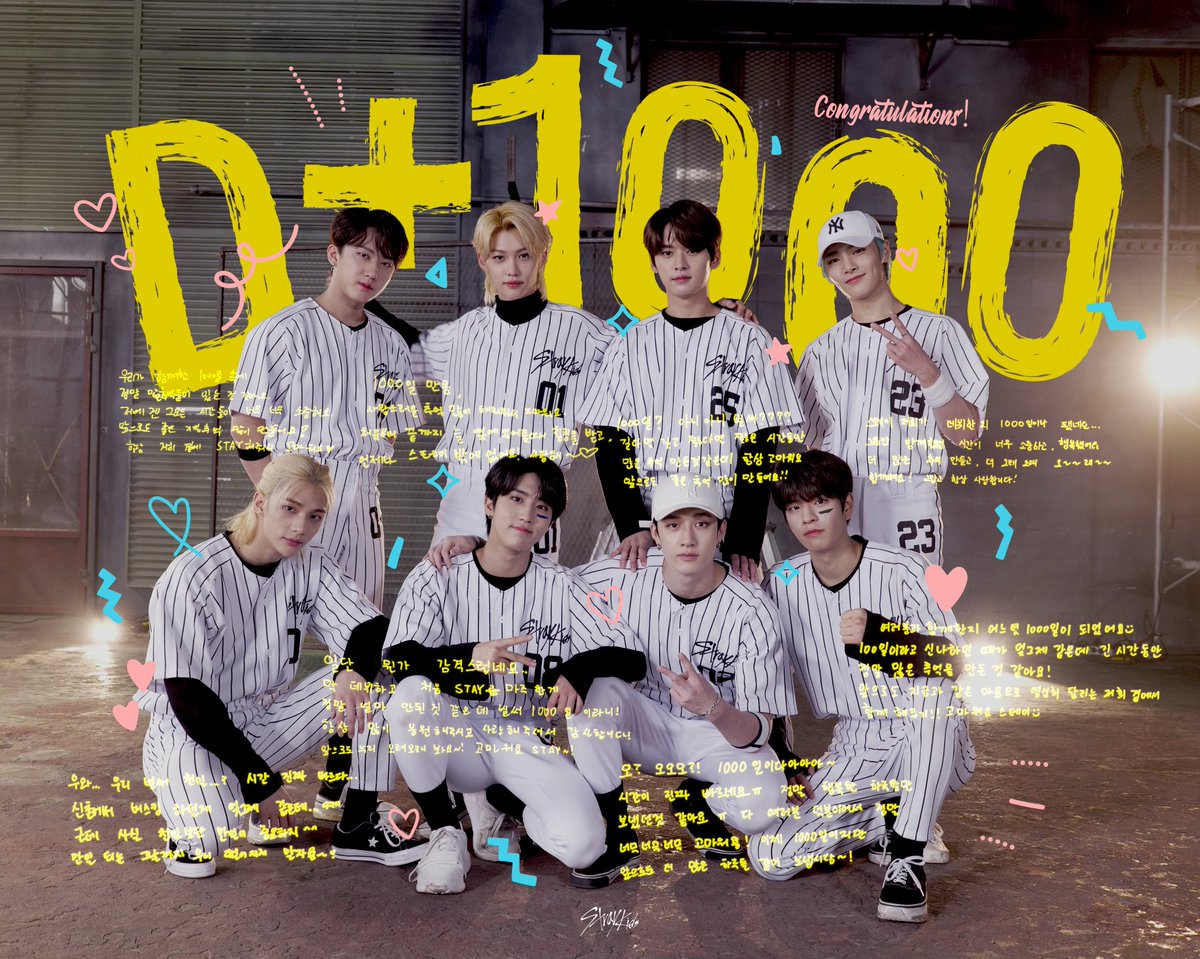 happy 1000 days with skz!!❤❤
so proud of all of your achievements so far
lets aim higher and achieve more!~~🥰🥰🥰
#/StrayKids #/스트레이키즈
#/YouMakeStrayKidsStay
#/1000DaysWithStrayKids
#/스키즈와함께한_1000일_ICANSTAY
#/1000일보다_멀리_영원보다_오래