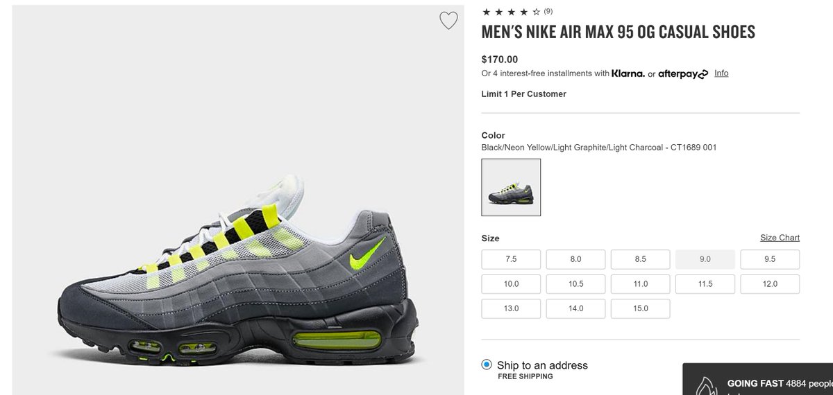 air max 95 klarna