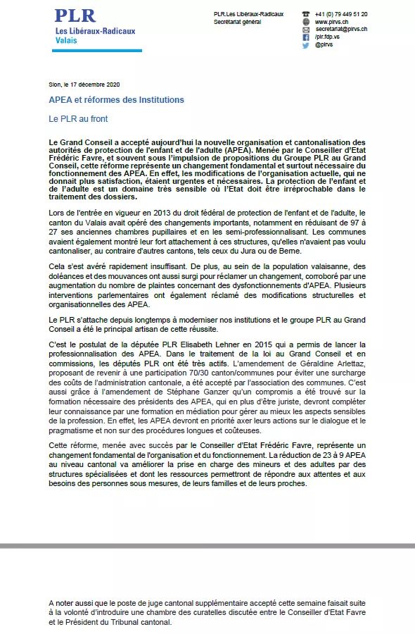 PLR Valais tweet media