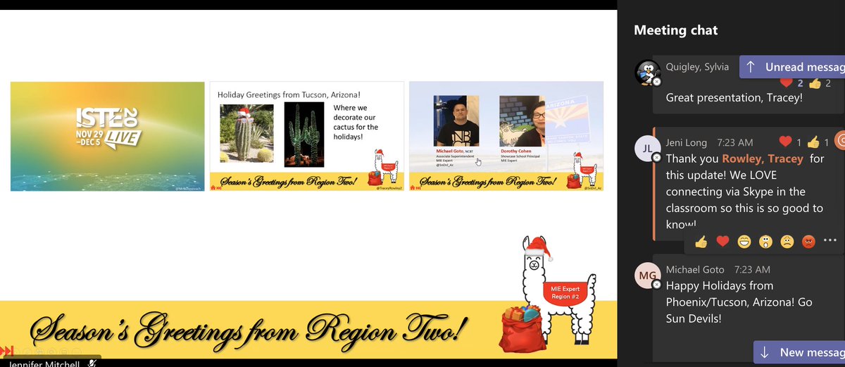 TraceyRowley2's tweet photo. Excited to present at today's #MIeexpert call about the migration of content from @SkypeClassroom to @Flipgrid. Even better-highlighting @draya3 as a virtual fieldtrip trailblazer who trusted me& jumped into the #virtualfield world first!
@MIEE_Flopsie @BrittHebnes https://t.co/ayQNg5UPoY