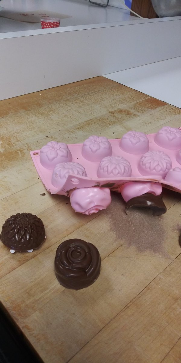 Hot Chocolate Bomb craze.... Culinary Arts final project... using what we had...no sphere molds to be found