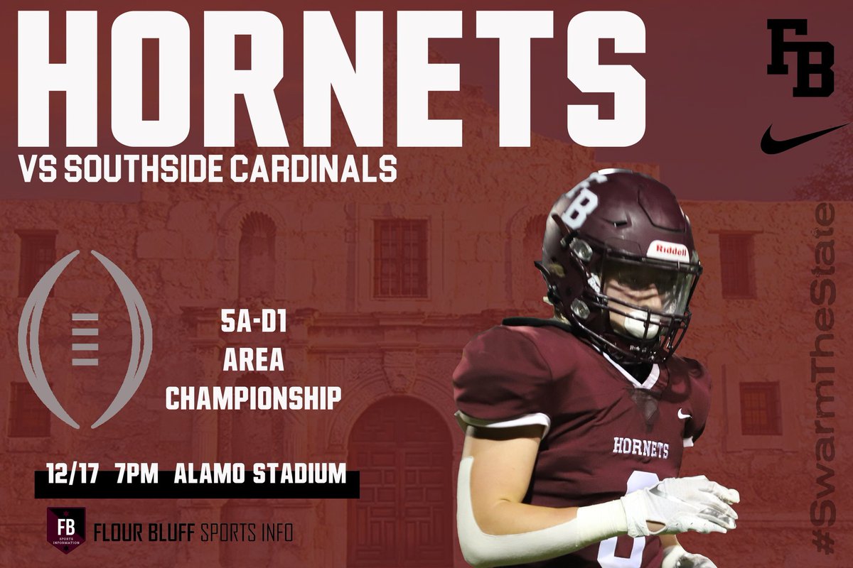 FBswarmfootball's tweet photo. 🚨 Game Day! 🚨
🏆 Area Round 🏆
🆚 SA Southside Cardinals
🗓 Thursday, Dec. 17th
🕢 7:00 PM
🏟 Alamo Stadium
📍 760 Stadium Drive San Antonio, TX 78212
📺 Stream: https://t.co/2hQ56lEppx
#SWARM | #CPH
212° 🔥
#SwarmTheState 🏆 https://t.co/dapA3ovzsO