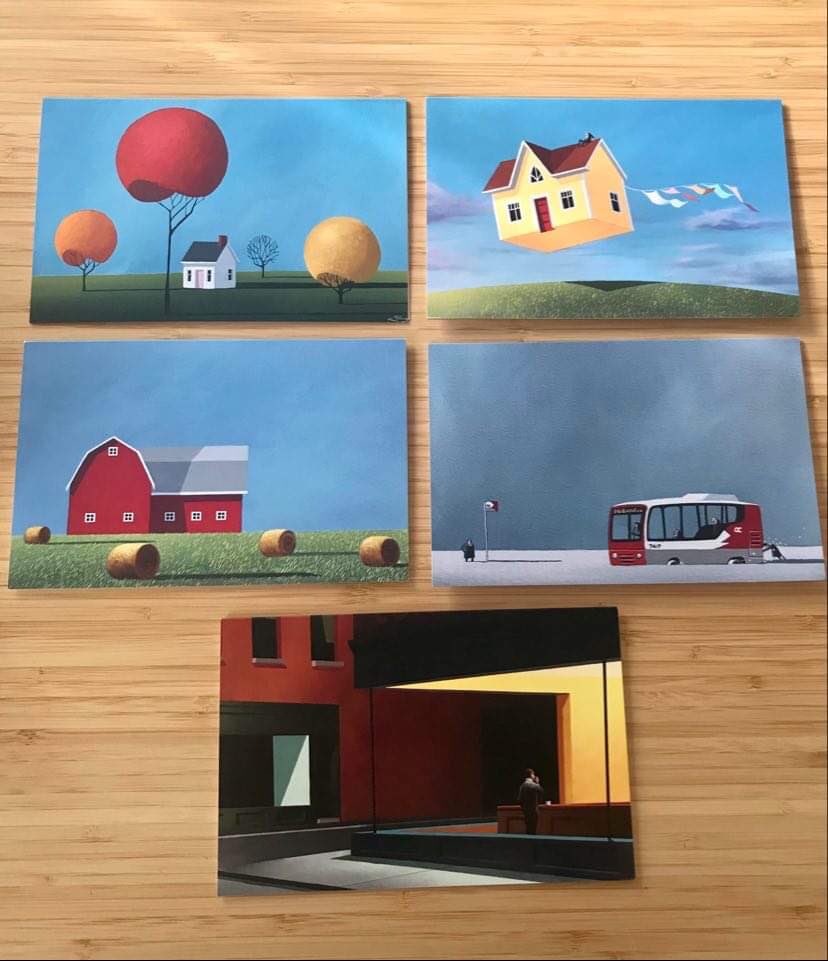 Yesterday was a good mail day, courtesy of <a href="/twitandrewking/">Andrew King</a> - if you can’t afford the real thing, notecards are the next best! I can’t decide which one’s my favourite...