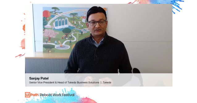 ClaudiaGheta's tweet photo. Over 200 trained #automation ninjas are working now with robots like Eve, and Bruce at Takeda, acting as real change agents. An inspiring journey shared at #UiPathRebootWork by Sanjay Patel of Takeda Business Solutions. #UiPathEmployee https://t.co/4CmFqft9AK https://t.co/boc3eSpaaf