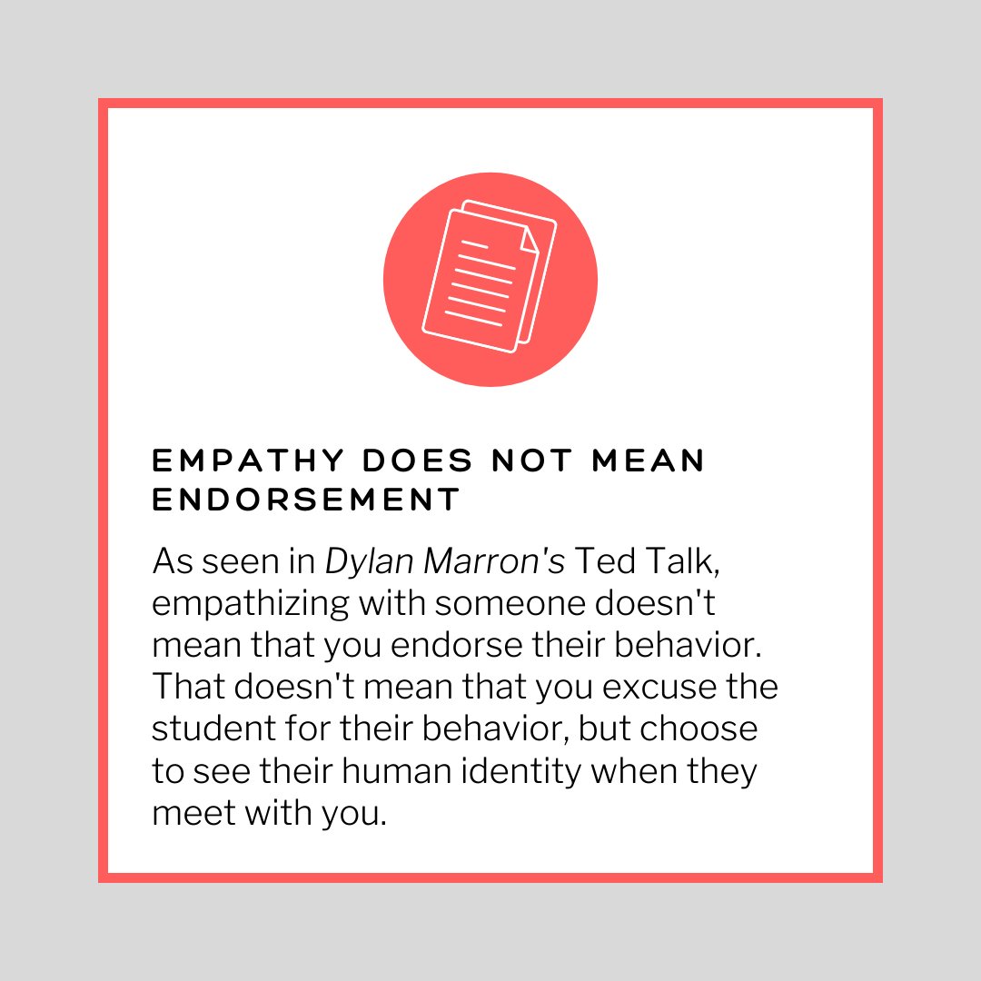 ascapodcast's tweet photo. Empathy and Discipline are not enemies.
#education #asca #edchat #education #stuconduct #studentconduct #sachat #naspa #acpa #reslife #academic #edu #highereducation #empathy #highered #college #university https://t.co/SiX5M3DvHJ