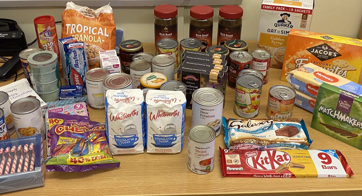 BeatusCartons's tweet photo. In addition to the companies generous donation of 75 selection boxes, thanks to our staff we were also able to donate a large amount of food to our local food bank this week. https://t.co/T9tV6YtI6c