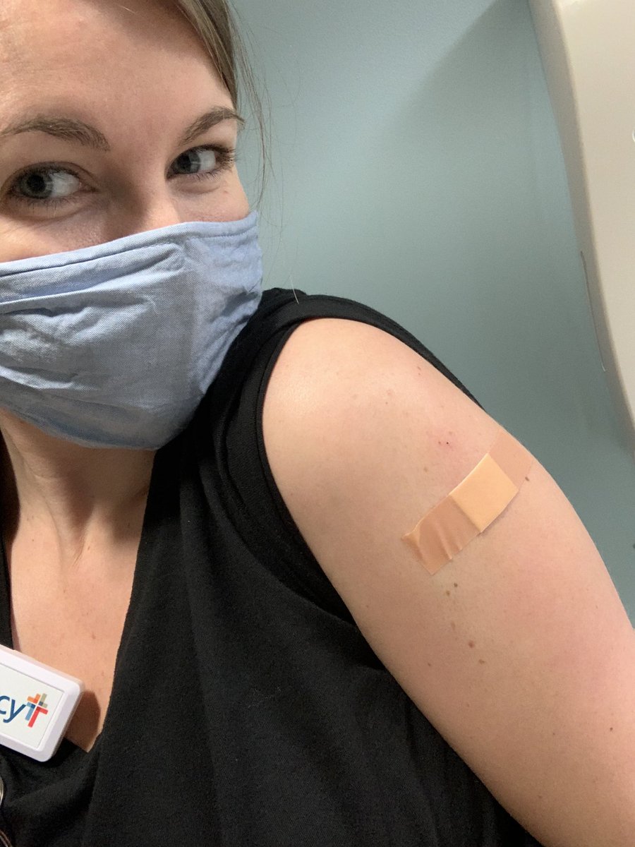 First family member to get the vaccine. #healthcareheroes #hope #keepwearingyourmask