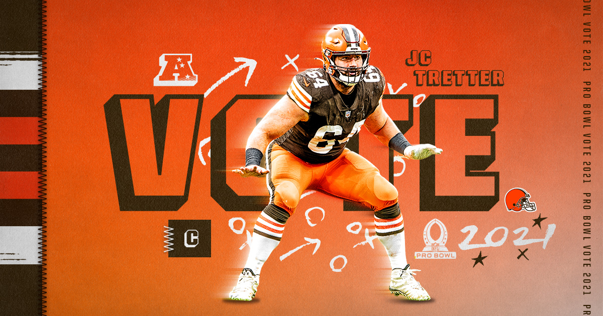 Browns's tweet photo. RTs = DOUBLE the Pro Bowl Votes!

#ProBowlVote + @JCTretter https://t.co/q9WG4Qvw7g