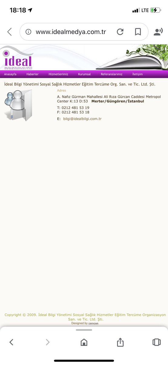 İdealmedya.com.tr firmasının iletişim bilgileri güncel değil. Ulaşılamıyor. 

Bilgisi olan var mı ?