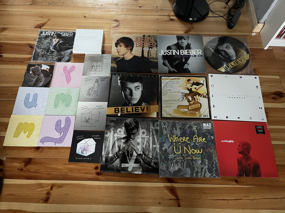 3rdDec2011's tweet image. Idk if people even wanna see it but i‘m so happy my justin music collection grew a bit over the year 🥺