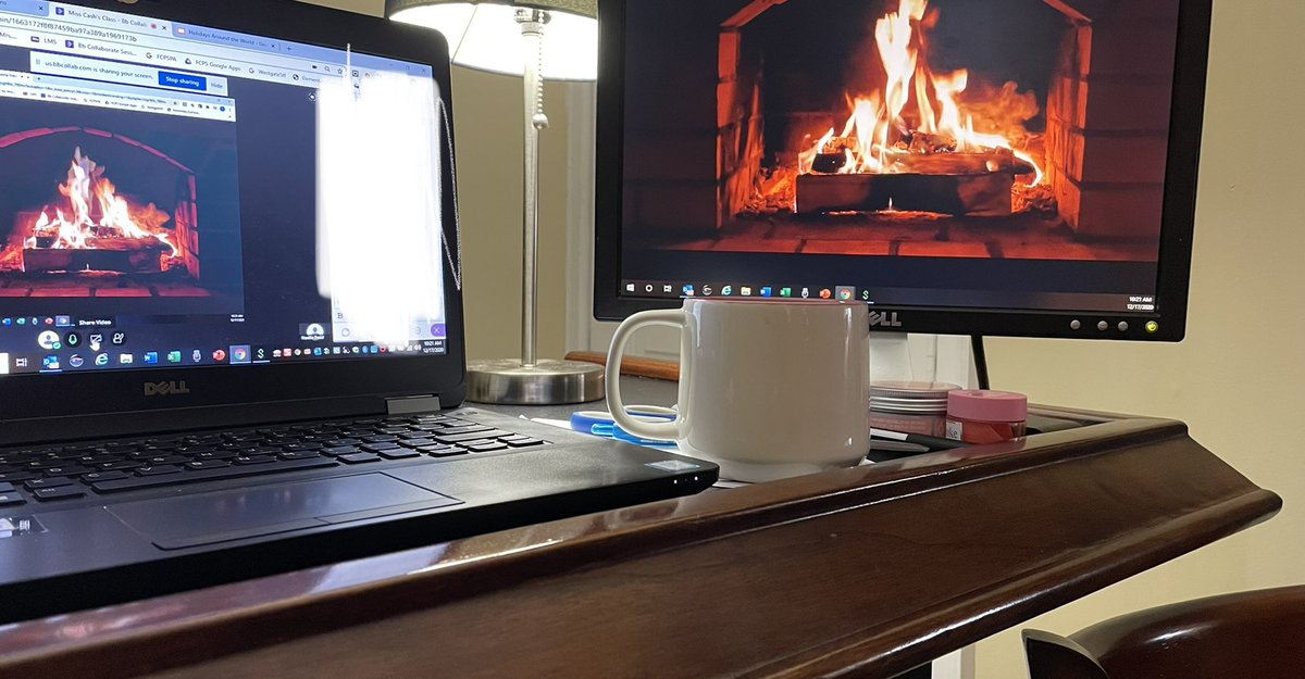 1stMrsCarpenter's tweet photo. Today we are cozied up by the fire with a warm drink listening to stories of Holidays around the world! @WestgateElem #WestgateDaysofCheer https://t.co/pzj4qXRLaz