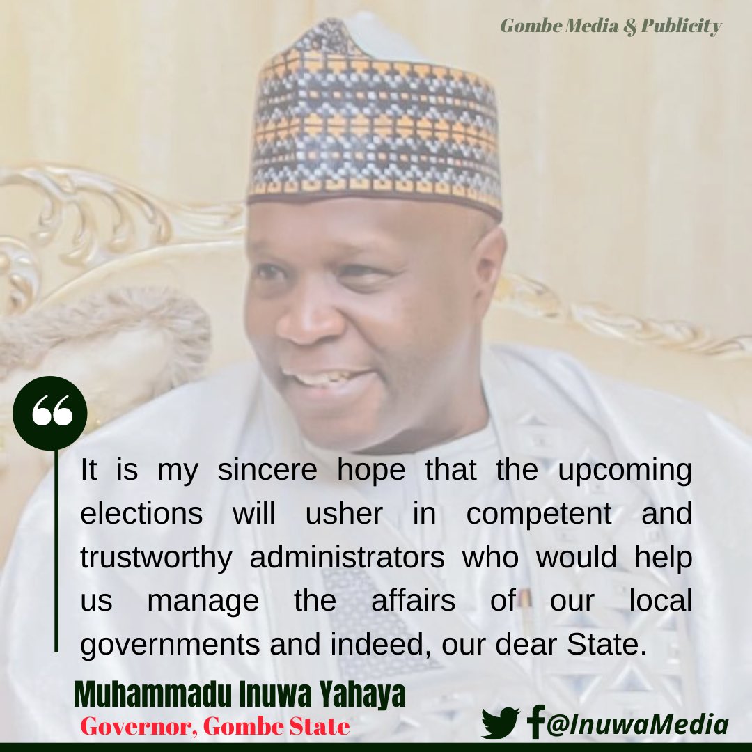 Press Affairs, Gombe Gov’t tweet media