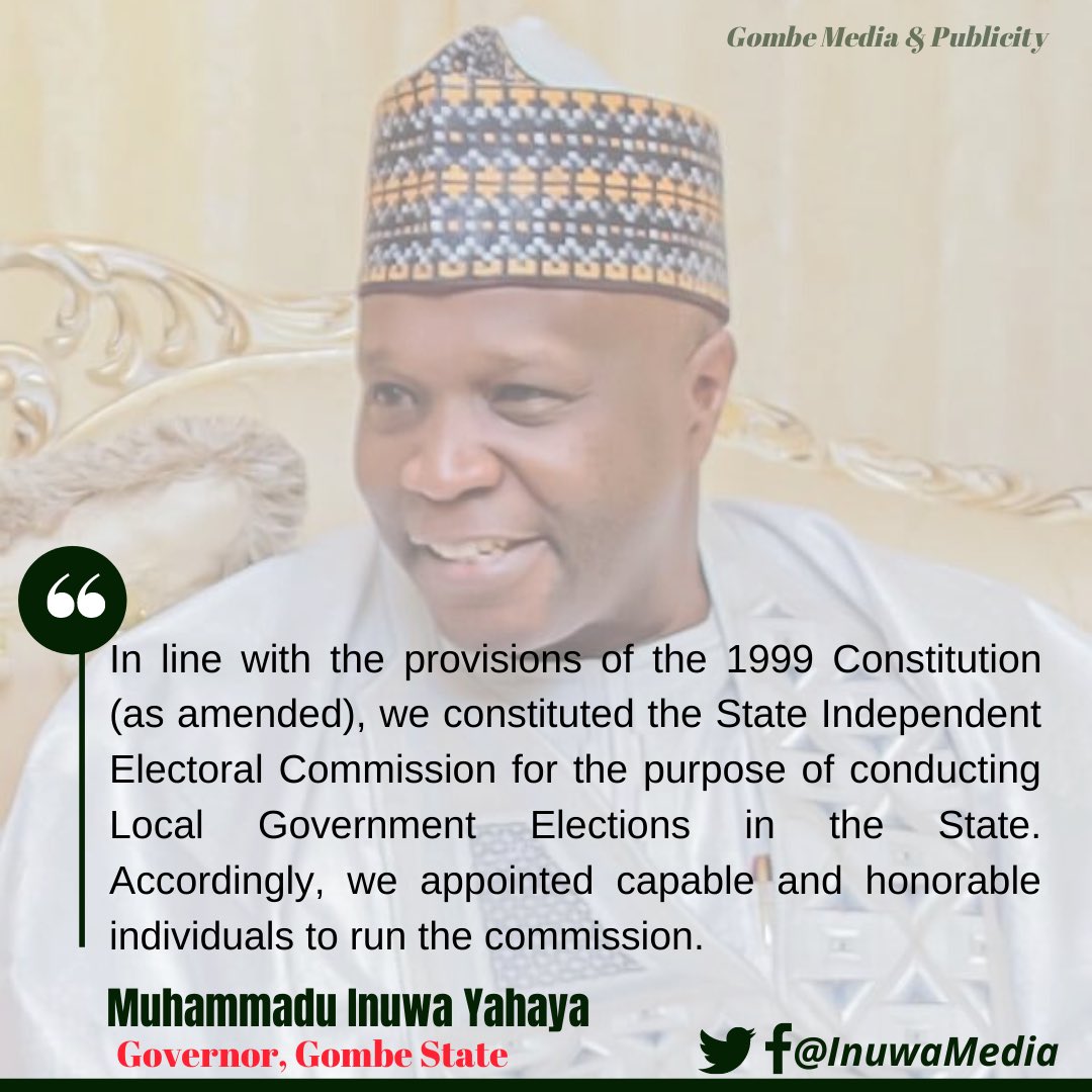 Press Affairs, Gombe Gov’t tweet media
