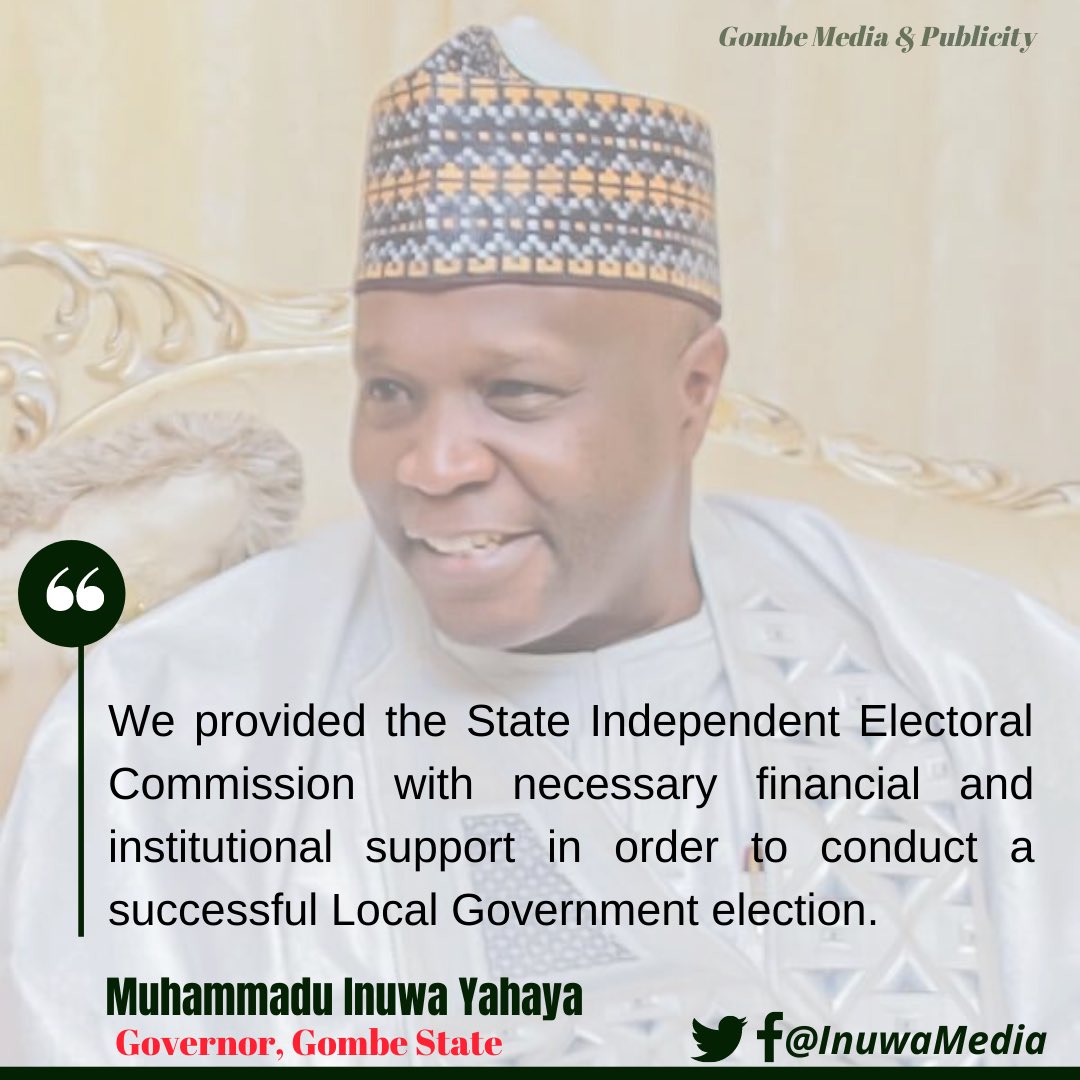 Press Affairs, Gombe Gov’t tweet media