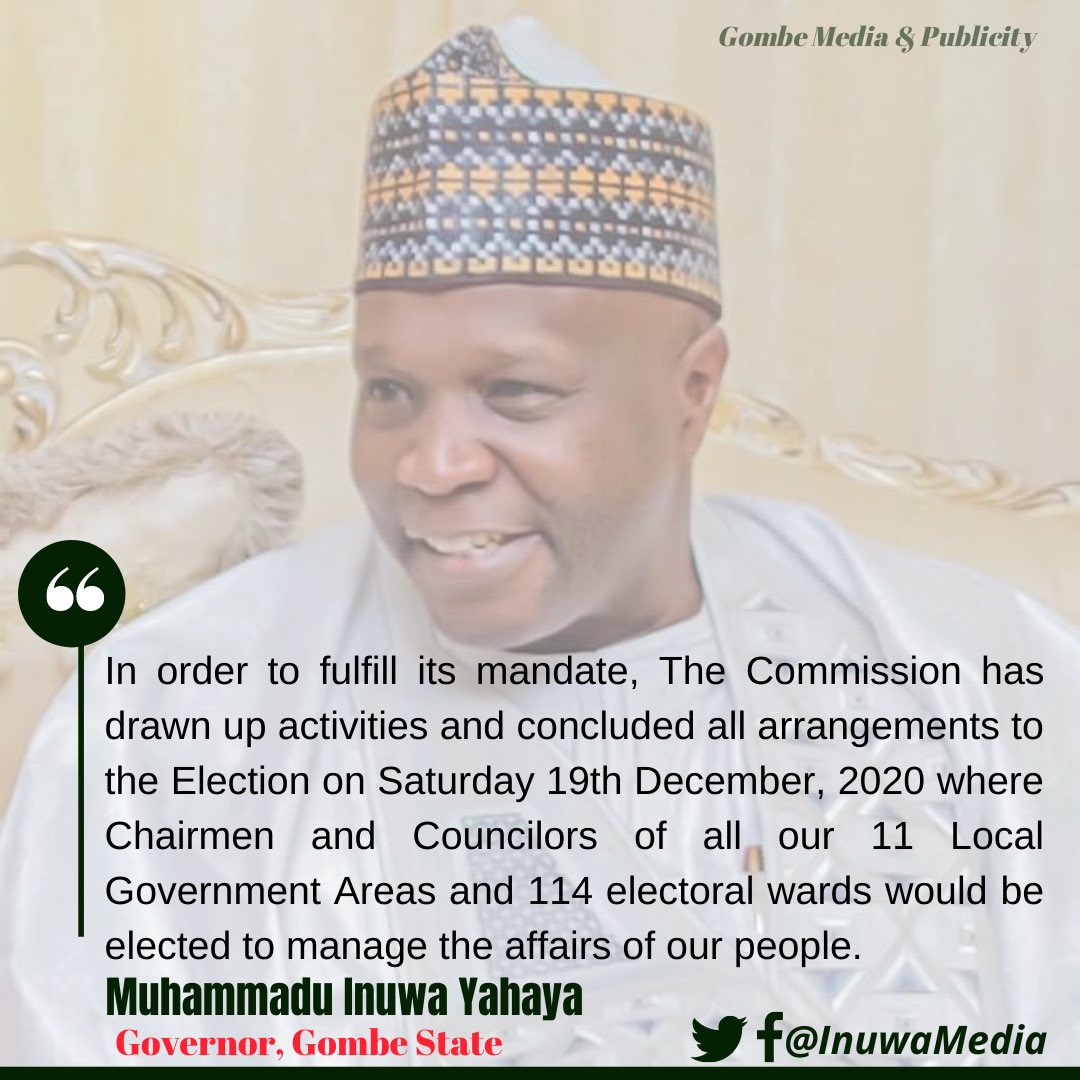 Press Affairs, Gombe Gov’t tweet media