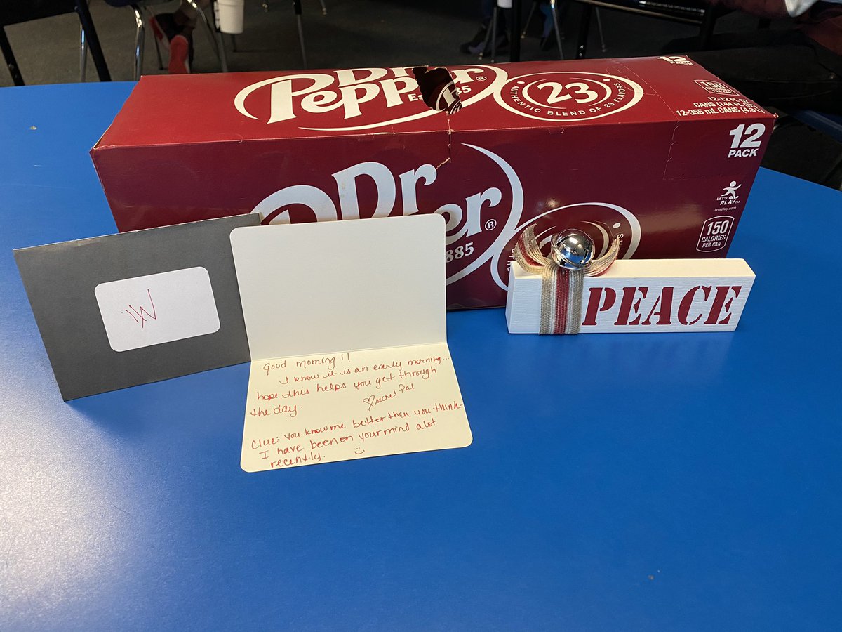 MrsWickwire2nd's tweet photo. Day 9! I have figured out who you are! Thank you for everything you do for me! Not just for secret pal!! 🥳#viewmypal @Crestview_NKC https://t.co/BoGgEswljc