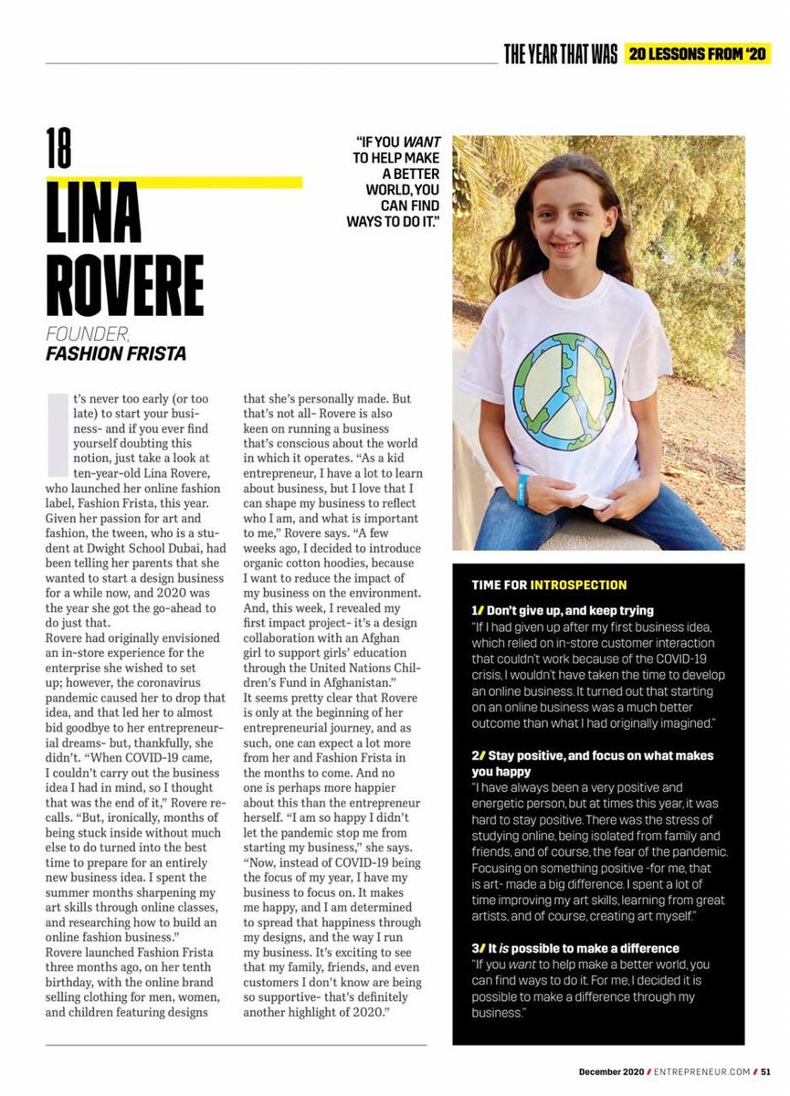 FashionFrista's tweet photo. “I’m so happy I didn’t let the pandemic stop me from starting my business. Now instead of COVID-19 being the focus of my year, I have my business. It makes me happy, and I am determined to spread that happiness through my designs, and the way I run my business.“ 
@EntMagazineME https://t.co/o9M7hSbWCO