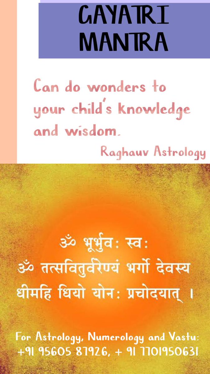 raaghavaya's tweet photo. #astrology #vaastu #childproblems #childastrology #palmistry #learnastrology #gayatrimantra #mohinibhardwaj #raghauvastrology #depresion https://t.co/rfRwaslUkU https://t.co/lbpE0dtzo4