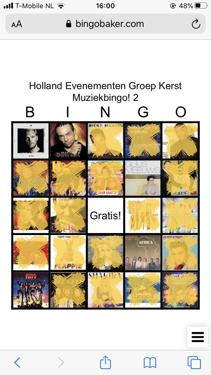 Bijna een volle Bingo kaart maar Sean Paul bleef achterwege helaas! Gezellige eindejaarsbijeenkomst gehad online met collega’s van <a href="/DelftSupport/">Delft Support</a>.