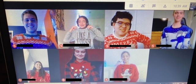 CTC Spirit Week Ugly Sweater Competition! Mr. Duman's Homeland Security/Criminal Justice class getting in on the action. #CTCSKILLSSPIRIT