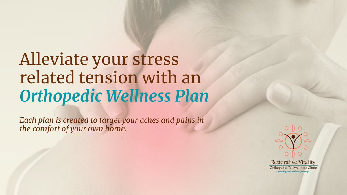 VitalityRestore's tweet photo. Stress is known to increase the tension &amp; pain felt in your body.

Visit https://t.co/a8c8jKfsLa to get a customized #Orthopedic #Wellness plan made by one of our specialists.

#Health #Holistic #HealthCareForAll  #HolisticHealth #HealthAndWellness #Affordable #ThursdayMotivation https://t.co/1mGIYSzPR2