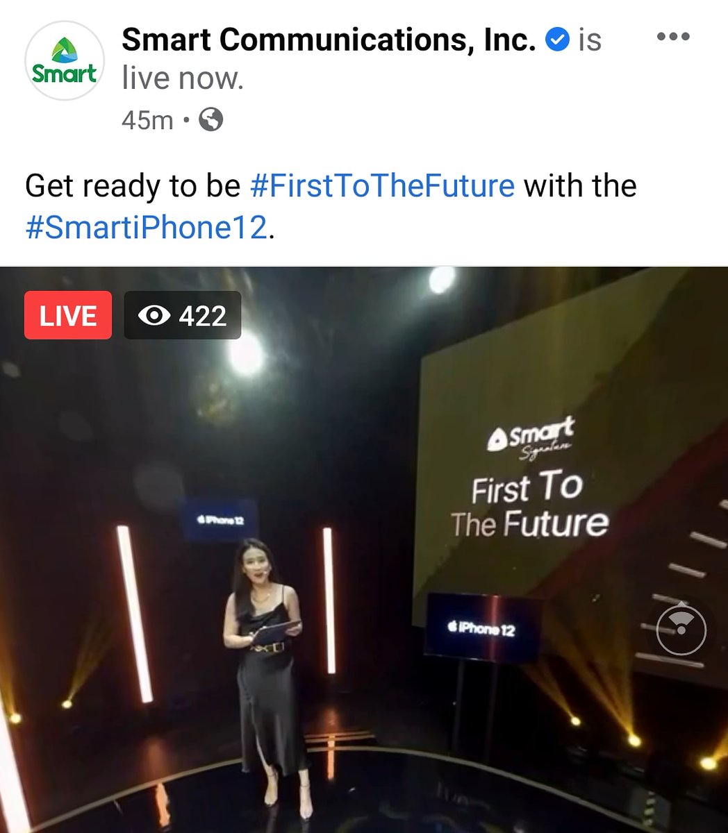 TechPinas's tweet photo. Now watching the Facebook Live 360 Launch of #SmartiPhone12 on #SmartSignature ~ #FirstToTheFuture
WATCH LIVE: https://t.co/yIC87eAZtK https://t.co/gM65yTaqZM