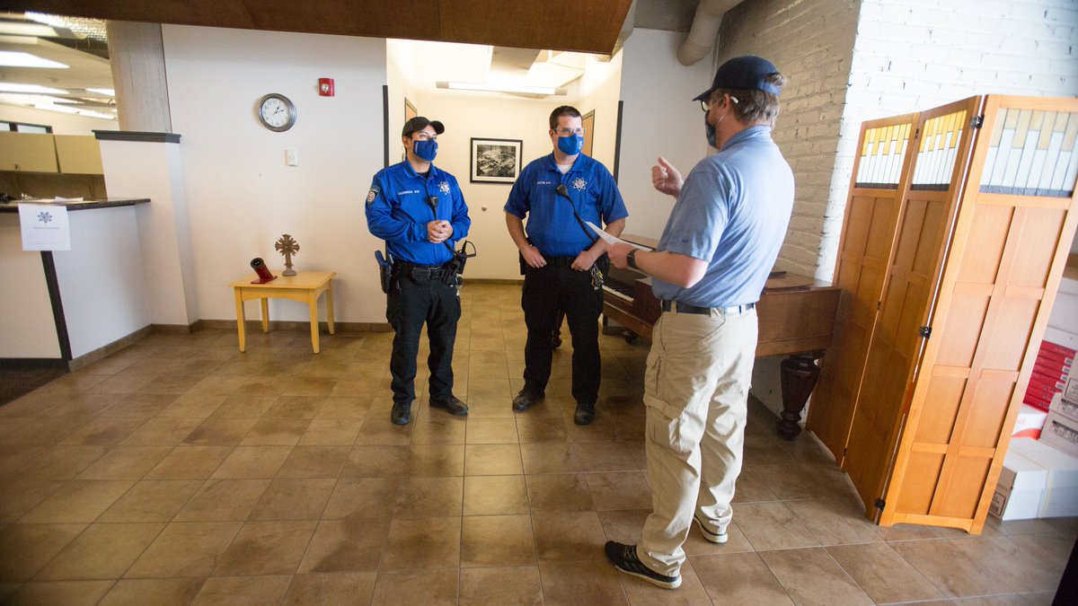 CreightonDPS's tweet photo. Even though school is on break, learning is never on break. This week was the perfect time for our department to participate in new training #BlueJaySafe https://t.co/dvJQI9kiE2